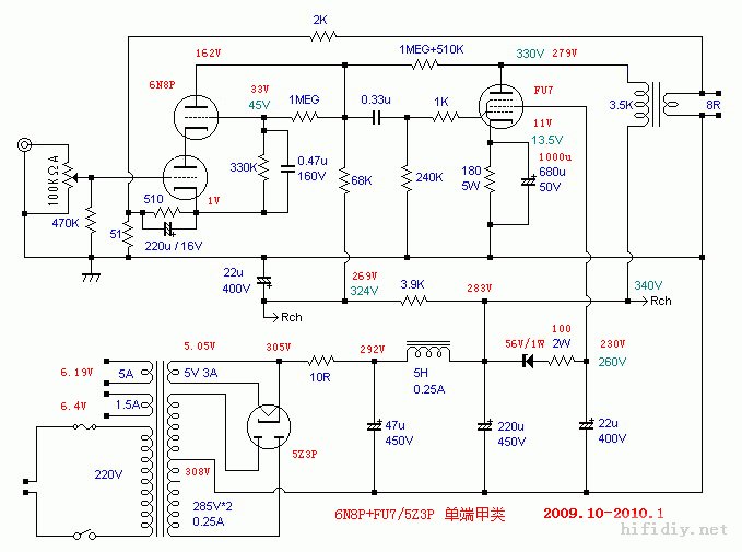 diy 6N8P+FU7ӹܵ˵