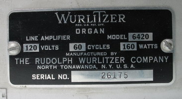 ŶđCһ Wurlitzer model-6420(6sn7+6l6)