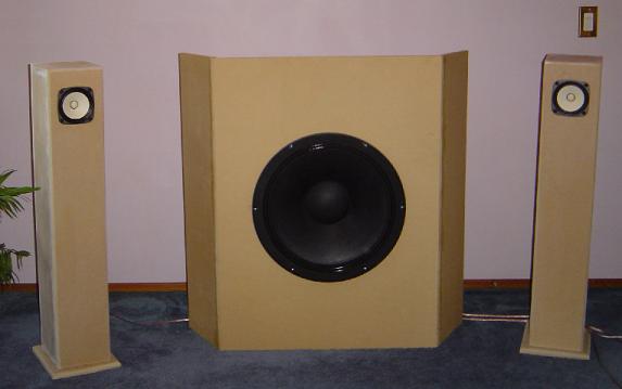 Fostex FE127E Sealed Bipoles with 20 inch Open Baffle Subwoofer