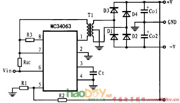 MC34063оƬɵĸѹѹȦ