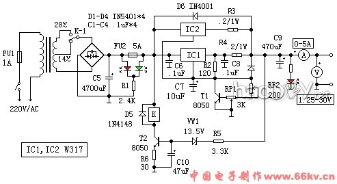 diy lm317ѹԴ·1.25V