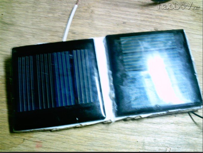 自制太阳能风扇充电二合一