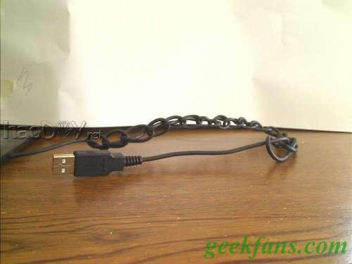自制USB连接线化身手链