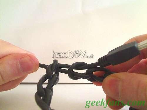 自制USB连接线化身手链
