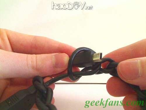 自制USB连接线化身手链