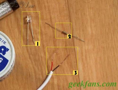 自制DIY USB紫外线灯