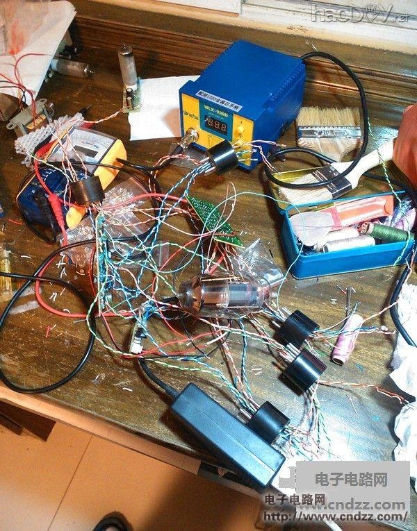 旋律led+十段电平指示+JCDQ43A电子管6E2 调谐指示电平线路+废旧