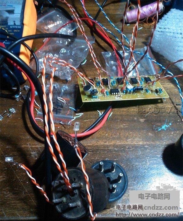 旋律led+十段电平指示+JCDQ43A电子管6E2 调谐指示电平线路+废旧