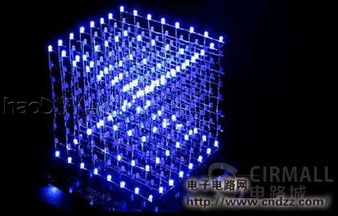 单片机设计制作的8*8*8光立方