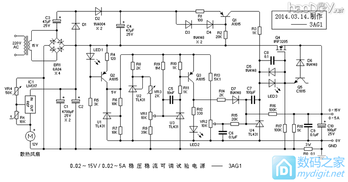 0.02~15V0.02~2AѹʵõԴ